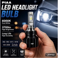 PIAA Premium LED Headlight Bulb Set LEH102 – H8/H9/H11/H16 6000K Bright White 3700 Lumens
