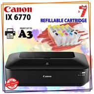 Canon PIXMA iX6770 A3+ Printer with EMPTY refillable ink cartridge
