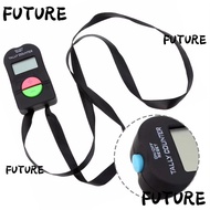 HL-FUTU Digital Counter, LCD Display 0-9999 Range Hand Tally Clicker, Audible Beep Manual Operation 
