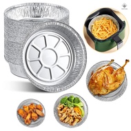 Tin Air round 50 PCS Cooking Foil Storage Baking Fryers pans Disposable Plates for  Pie 6 Inch Roasting