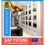 (Grand Mirror)diy Kayu 2x2cm untuk grand mirror wall, cermin blodlonn ikea, wood,wainscoting,furniture,nordic style