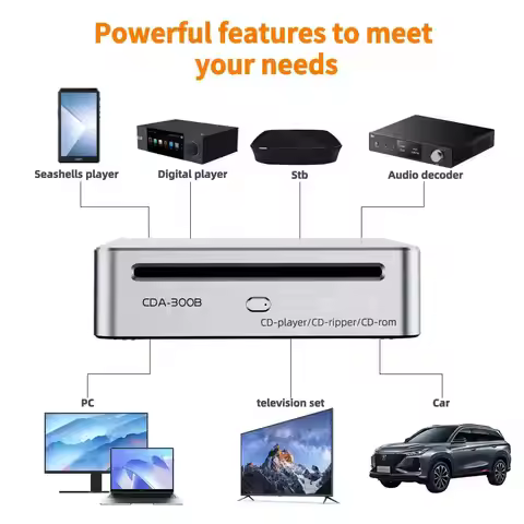 CD Player Ripper Rom Suitable For Both Home Car Track Grabbing Optical Drive
