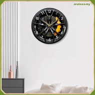[ArutoxaMY] Quiet Car Wheel Hub Wall Clock Lightweight Acrylic 30cm Decorative Clock for Office Bedr