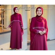 JUBAH RATU ARAB  [JUBAH MANIK BATU][MAROON] | BUTIK RAISHA