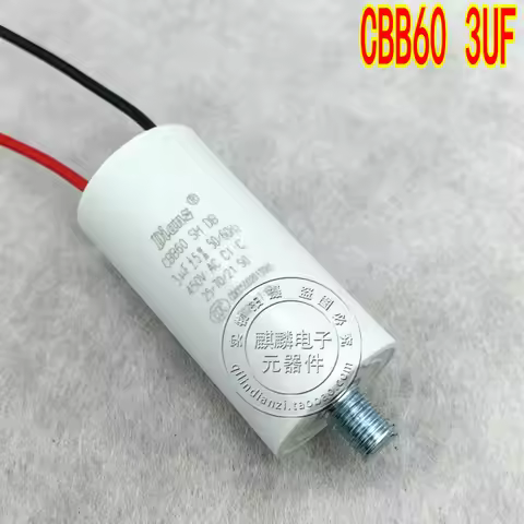 Dianz CBB60 450V1UF/1.5UF/2UF/2.5UF/3UF 500V Screw lead starting capacitor