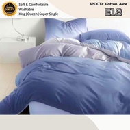 G9 1200Tc Rainbow Bedsheet 4IN1 NOT INCLUDED COMFORTER Cotton Bedsheet Bedding Set Cadar Queen