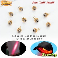 ZOOMING DIY High Power Burning Infrared, Lab 650nm 5mW 7mW 10mW Red Laser Head Diode Module, Metal 3