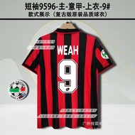 Genuine imported NEW 95-96 ac Milan Jersey Home 2 Away Maldini Baggio Baresivea Short-sleeved Vintag