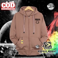 Moody hoodie Zipper Hoodie nirvana Zipper suiter Fleece men women distro Bandung Unisex Boys hoodie 