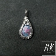 Ruby in Kyanite Pendant natural Stone Crystal Necklace