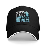 Eat Sleep Airsoft Repeat Fashion Hipster Baseball Cap