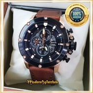 Jam Tangan Ori Pria Alexandre Christie AC 6416 6564 Brown Hitam Black