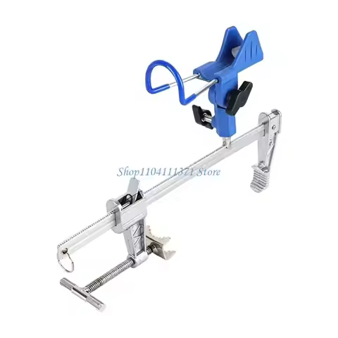 P9FC Large Clamps Folding Rod Holder, 360 Degree Adjustable Fishing Boats Rod Holder
