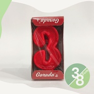 MERAH LILIN Red Number Birthday Candle 6 cm Garuda Brand Birthday Candle/ Birthday Party Candle Part