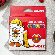 CRAYONS MONDEZ CRAYONS - 12 colors that adhere to paper well