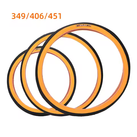 Folding Bicycle Tire 349 16" Bicycle Rubber Yellow Edge Tire 406/451 BMX 20 Inch Bicycle Tire
