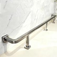 Commercial Bar Foot Rail Kit, Brushed Stainless Steel, Heavy Duty Undercounter Mount Rest, Complete