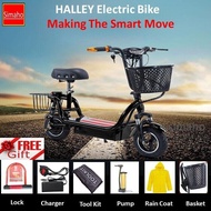 Halley Adult Foldable Electric Scooter Water Proof 30KM Basikal Elektrik Dewasa