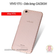 Vivo y71 carbon back sticker