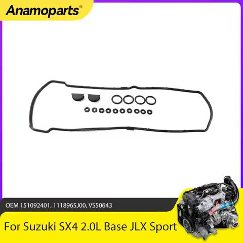 Engine Parts Valve Cover Gasket Set Fit 2.0 L L4 GAS For Suzuki SX4 2.0L Base JLX JX Sport 2007-2009