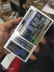 stiker informasi ban pack motor matic honda