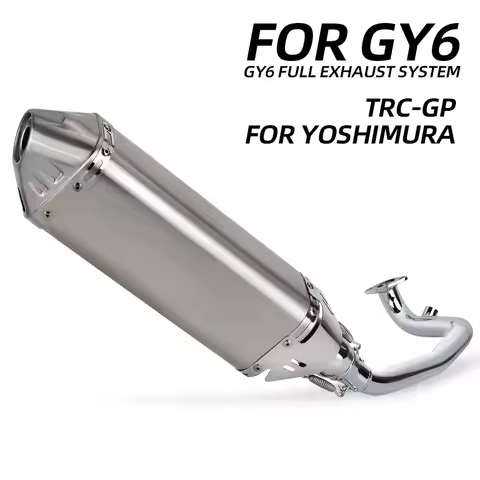 GY6 Exhaust System for Yamaha GY6 zuma 200cc tank 200 Efi Scooter Escape Manifold TRC-GP Muffler wit
