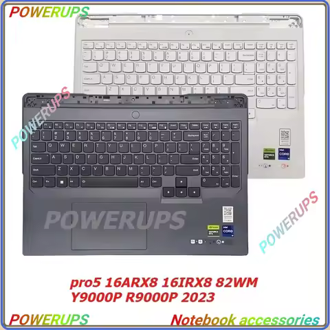 Laptop/Notebook US Keyboard & Upper/Palmrest Case/Cover/Shell For LENOVO Legion pro5 16ARX8 16IRX8 8