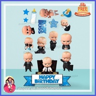 ℵ ◩ ⨶ ☼ Baby Boss Cake Topper | Cake Topper | Baby Boss cup cake toppers | Set  hanadulset | happy