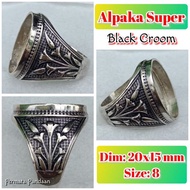 Super alpaca burnt alpaca agate ring.12