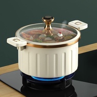 10L Micro Pressure Cooker Enamel Non Stick Cooking Pot Stewing Frying Meat Soup Multifunction Steami