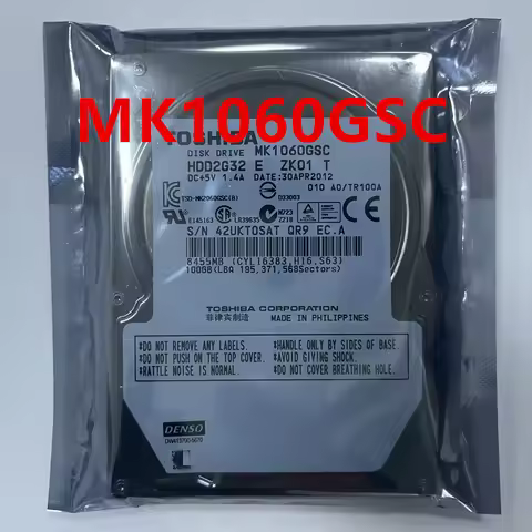 Original New HDD For Toshiba 100GB SATA 3 Gb/S 8MB 4200RPM For Internal HDD For Notebook HDD For MK1