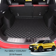 Chất liệu da PU cốp sau xe ô tô Mat cho geely coolray 2019 mặt không thấm nước miếng độn bảo vệ khay