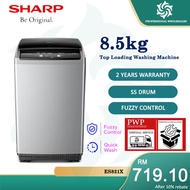 【LOWEST PRICE】SHARP 8.5KG FULLY AUTO WASHING MACHINE TOP LOADING Mesin basuh