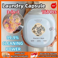 SG 168pcs Laundry Capsules Laundry Beads Detergent Capsules 3 in 1 Beads Bacteria Mite Removal  Di7i