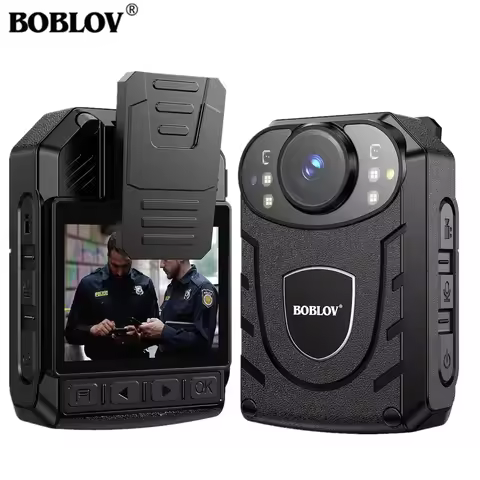 BOBLOV KJ21 Body Worn Camera Mini 1296P Video Recorder 2850mAh 11Hrs Video Shooting with Audio Pre-R