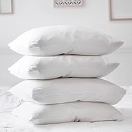 Waterproof Pillow Protectors 4 Pack, Standard Size Zippered Pillow Cases, Pillow Covers 20" x 26", S