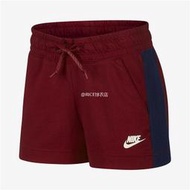 S.G NIKE Sportswear Mesh 女款 短褲 運動短褲 拼接 紅藍 AR9779-677