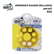 SPROCKET RACING HD-3 GOLD (R) 428-44T RXZ/428-44T Y15ZR/428-45T RXZ/428-45T Y15ZR/428-46T RXZ