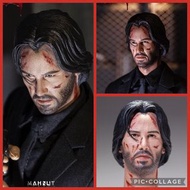 全新 1/6 殺神 超像真 戰損 頭雕 John Wick Maxnut studios  mezco  Hottoys  mafex