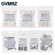 0201 0402 0603 0805 1206 1% 5% SMD Resistor Assorted Kit 1R-1M 10K 100K 1K 100R Resistance Set DIY