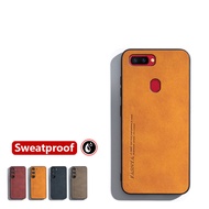 Oppo R11s Plus CPH1719 CPH1721 Skin-sensation Elegance Retro Leather Phone Case Non-Slip Sweatproof Back Cover Mild Color slim shockproof