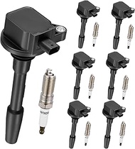 7-Pack UF835 Ignition Coils & 95605 Spark Plugs Kit Compatible with Ford F-150 2018-2021 / Ford Must