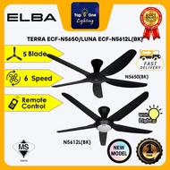 🔥HOT🔥 ELBA TERRA N5650/N5652L/5430/ LUNA 5610/5612L 56'' DC Motor Ceiling Fan With Remote Control Ki