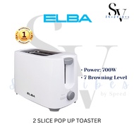 Elba Toaster ET-G2770(WH) - 2-slice, White (700W)