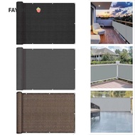 FAYSHOWSG Balcony Shade Cloth, Waterproof 3/5/6M Sun Shading Sails, Thicken Balcony Privacy Screen C