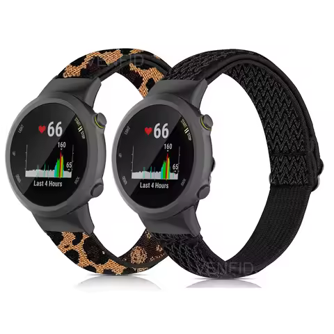 Nylon Strap For Garmin Forerunner 45 45S Women Men Sports Soft Braided Watch Band Loop For Garmin Sw