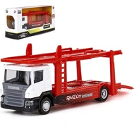 R RMZ Children's Car Transporter 1: 64 Transportation Semi-Trailer Transporter Combined Car Engineer