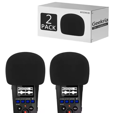 Geekria for Creators Foam Windscreen Compatible with ZOOM H1 essential Recorder, Mic Wind Cover, Spo
