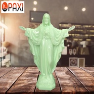 PAXI Eternal Light Jesus Luminous Desktop Ornament PVC Statue Gift for Family 13.5*4.9*18cm PI-MY