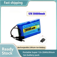 Wanshi Aleaivy 12V 20000mah Portable Super Rechargeable Lithium-ion Battery Pack, DC 12.6V 20Ah Came